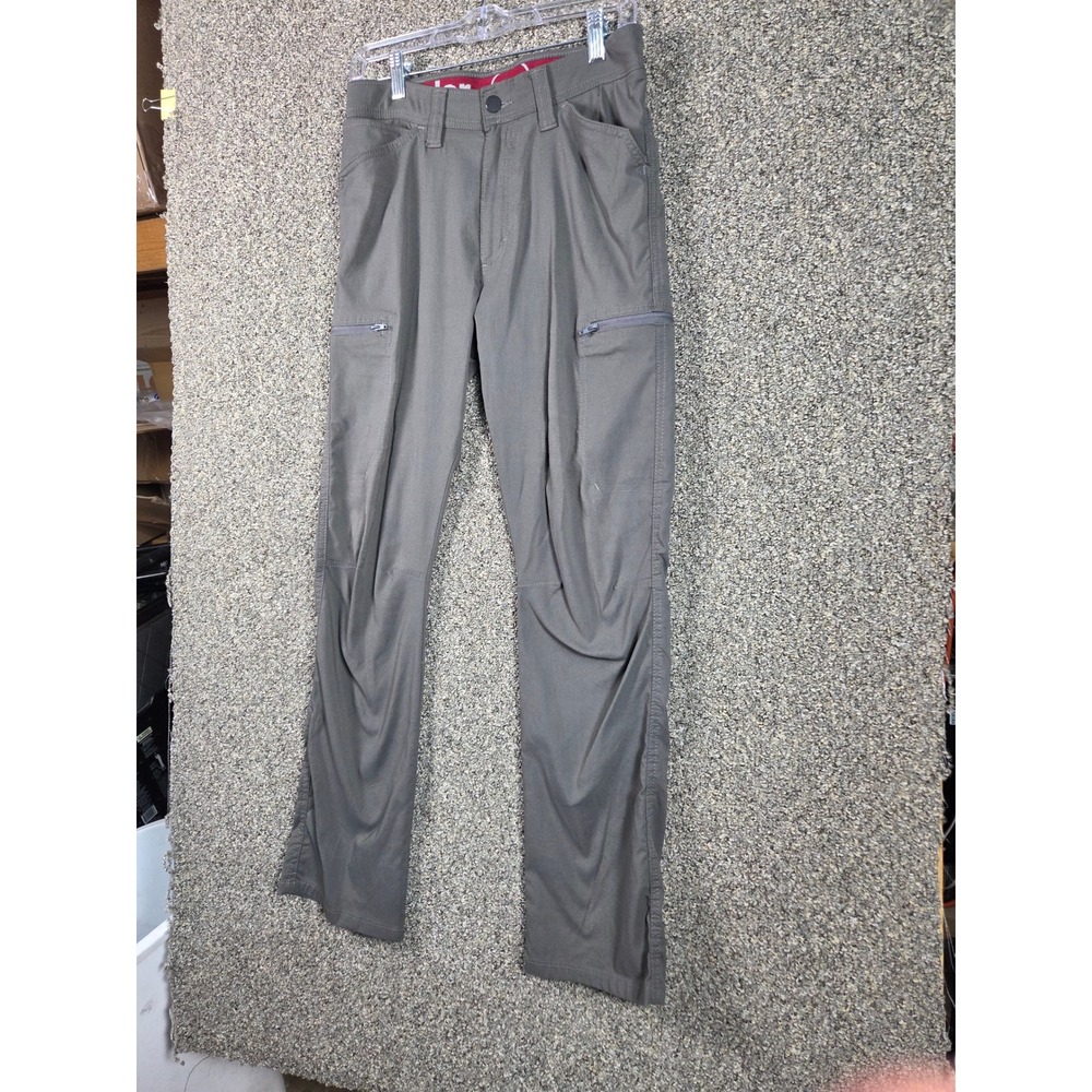Wrangler Outdoor Pants Mens 30x30 Gray Hiking Camping Casual Cotton Blend - Picture 3 of 12